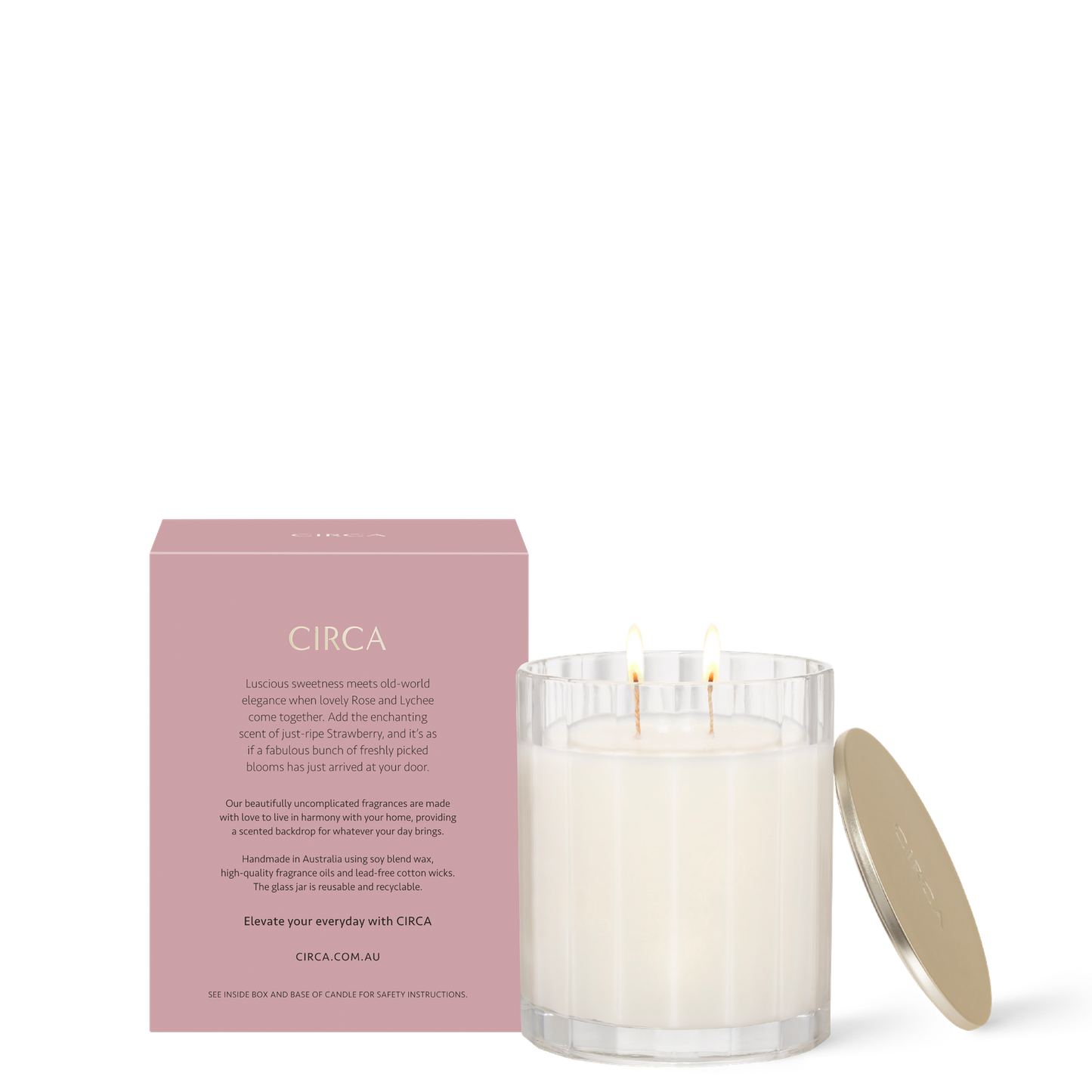 Circa Rose & Lychee Soy Candle
