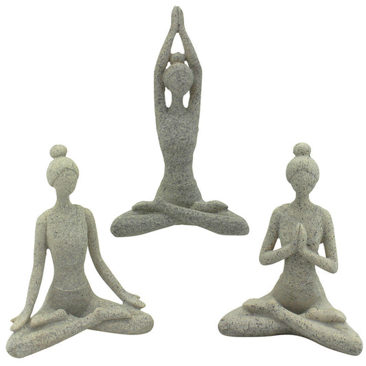 NF "Yoga Ladies" set of 3 Cool Grey 13cm