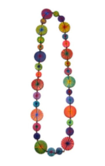 Multi Colour Wood Bead Necklace