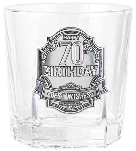 70 Badge Whisky Glass