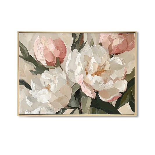 Blush Peony Blooms Wall Art