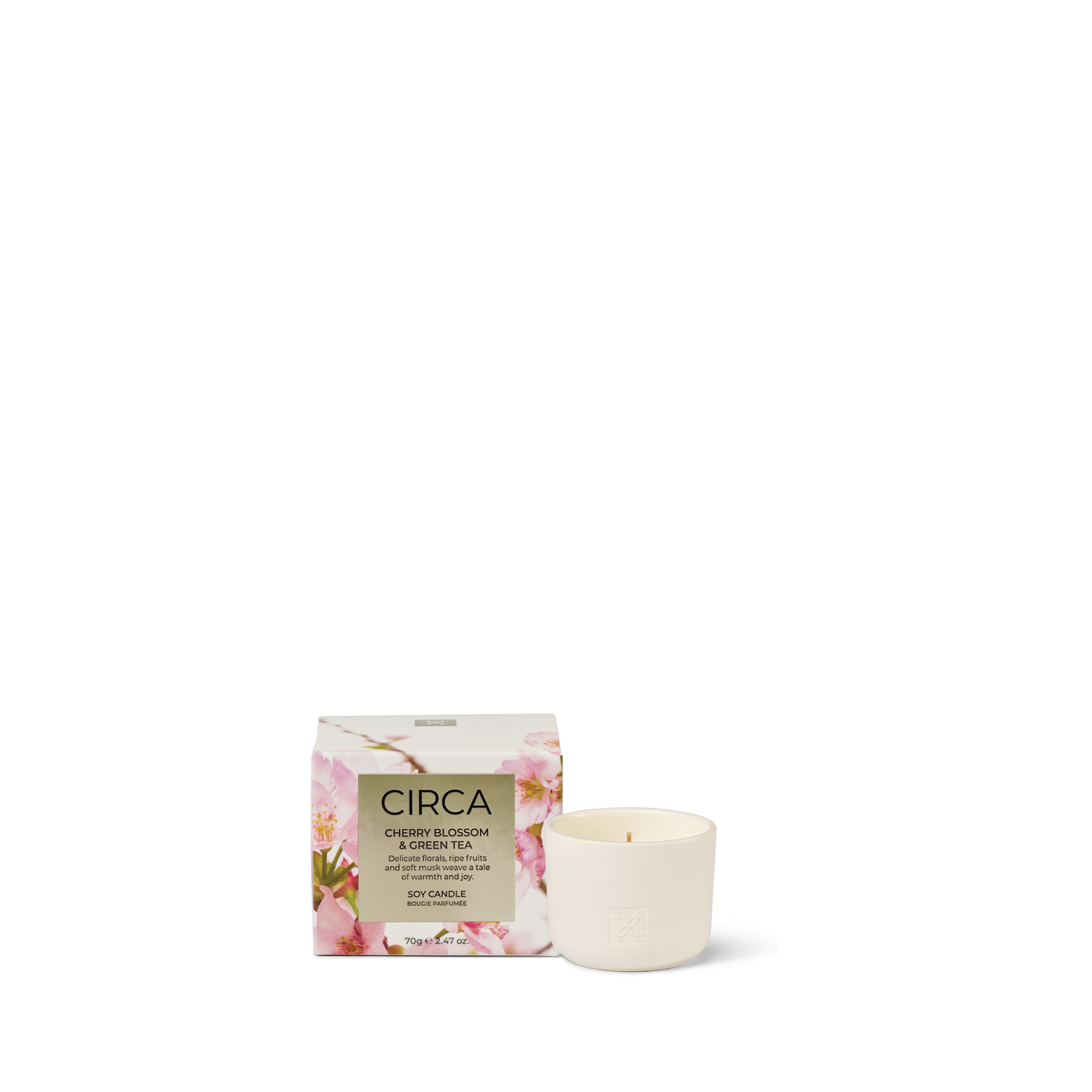 Circa 70gm Candle Mothers Day - Cherry Blossom & Green Tea