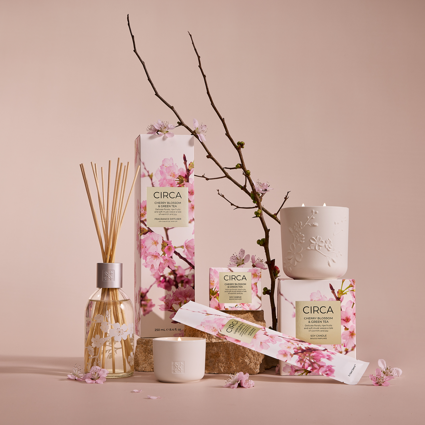 Circa 70gm Candle Mothers Day - Cherry Blossom & Green Tea