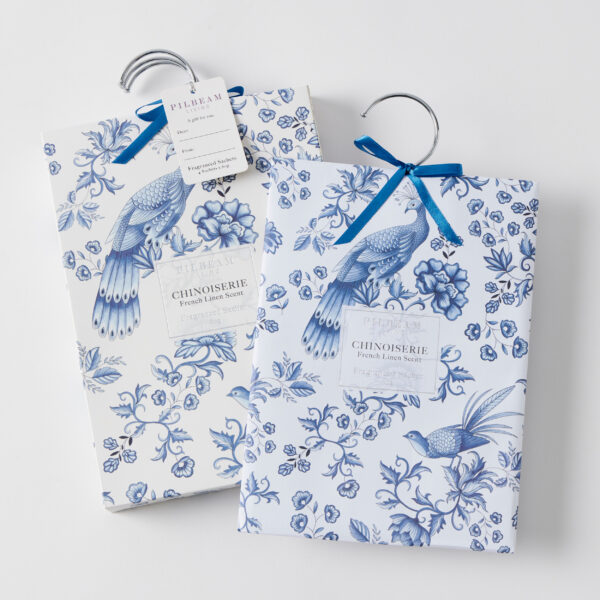 Chinoiserie Scented Hanging Sachets Set of 4 - French Linen