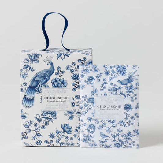 Chinoiserie Scented Mini Sachets Set of 4 - French Linen