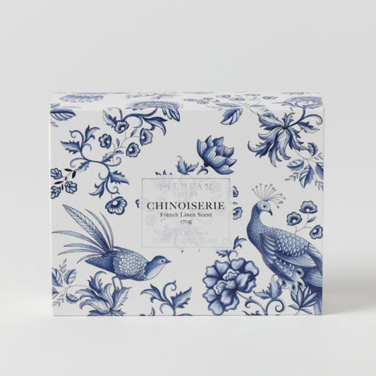 Chinoiserie Scented Soap Gift Set of 2 - French Linen