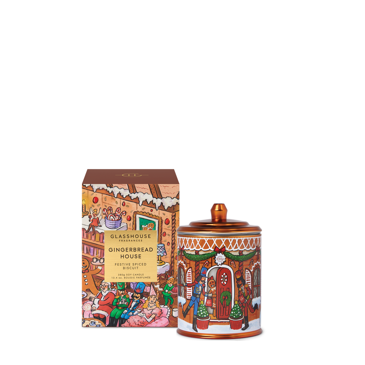 Glasshouse Fragrances - Gingerbread House Candle