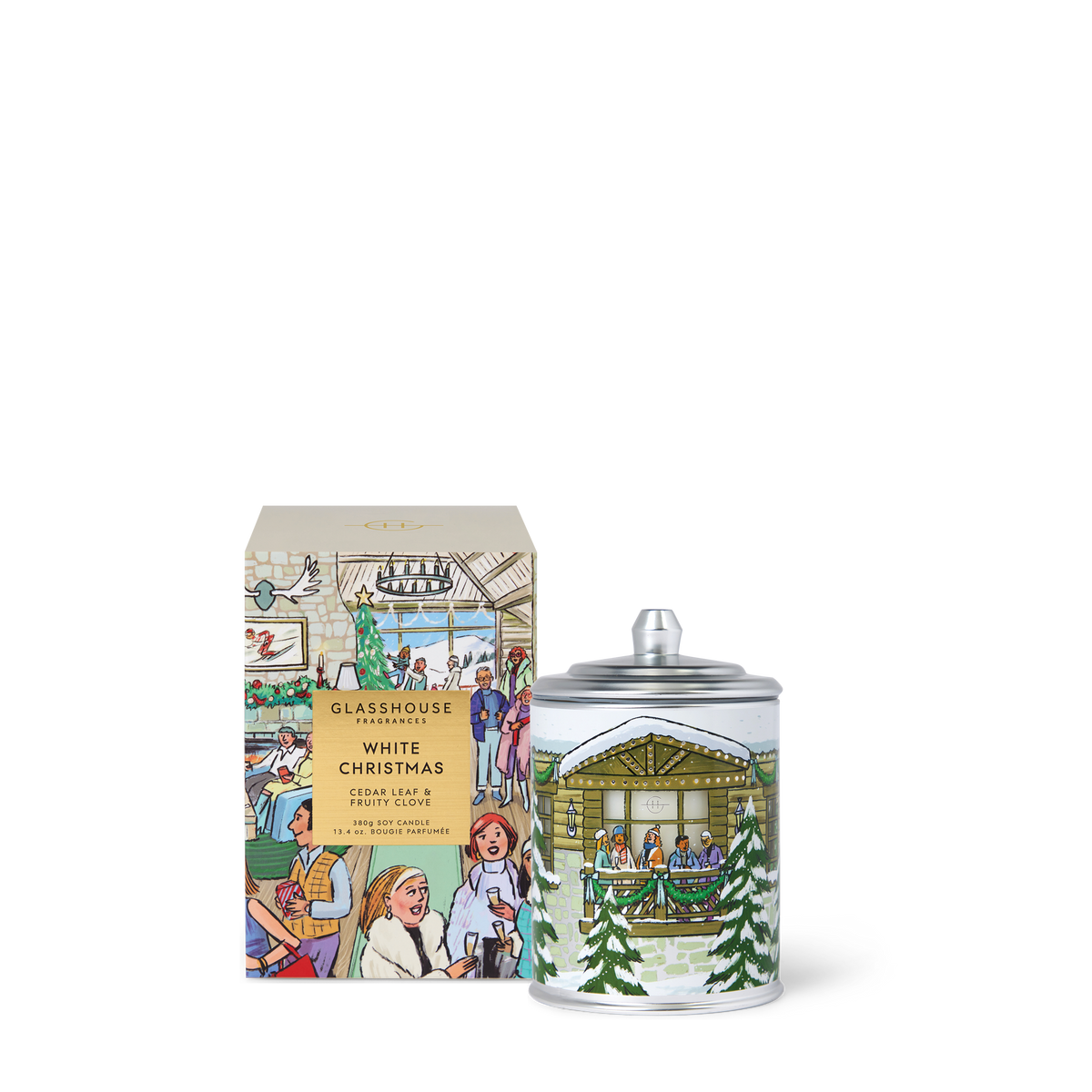 Glasshouse Fragrances - White Christmas Candle