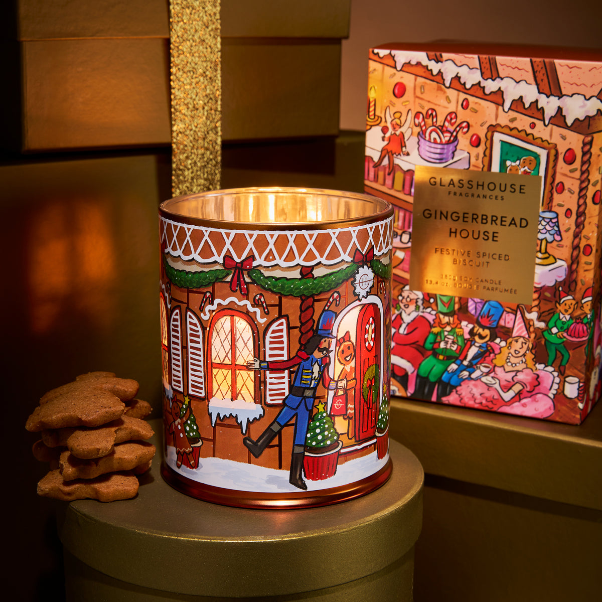Glasshouse Fragrances - Gingerbread House Candle