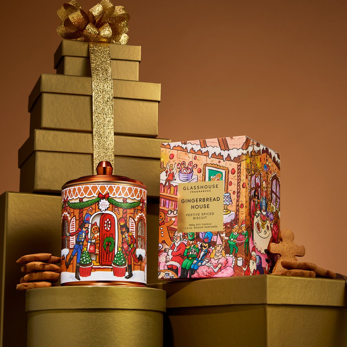 Glasshouse Fragrances - Gingerbread House Candle