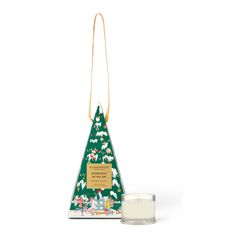 Glasshouse 30gm Christmas Bauble Candle - Midnight in Milan