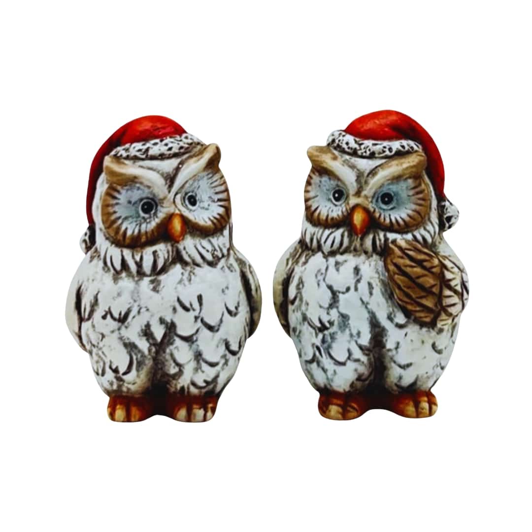 Owl with Christmas Hats - 2 sizes