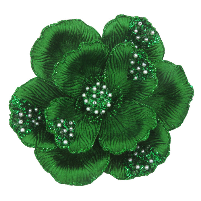 Clip on Beaded Magnolia - 3 colours