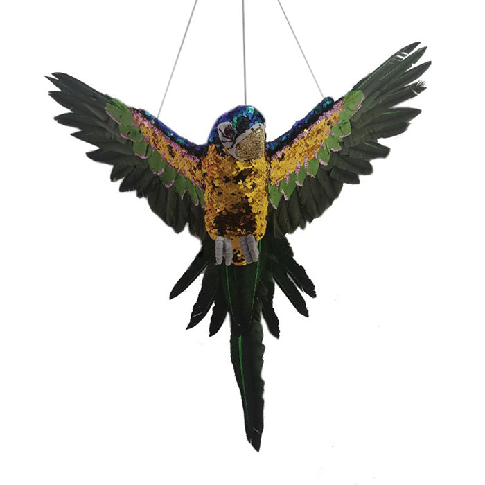 Sequin Flying Parrot