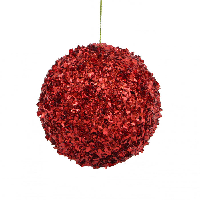 Beaded Sequin Ball Red