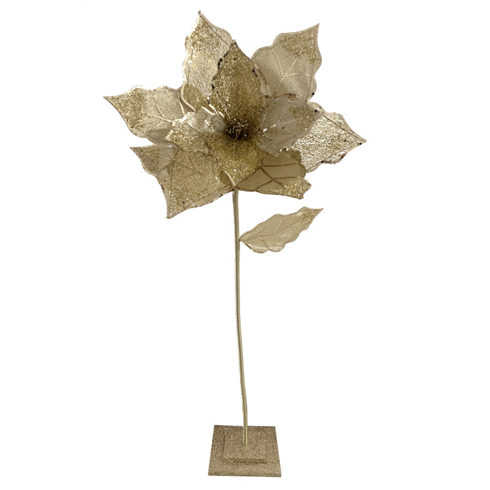 Gold Poinsettia Tree - 2 sizes