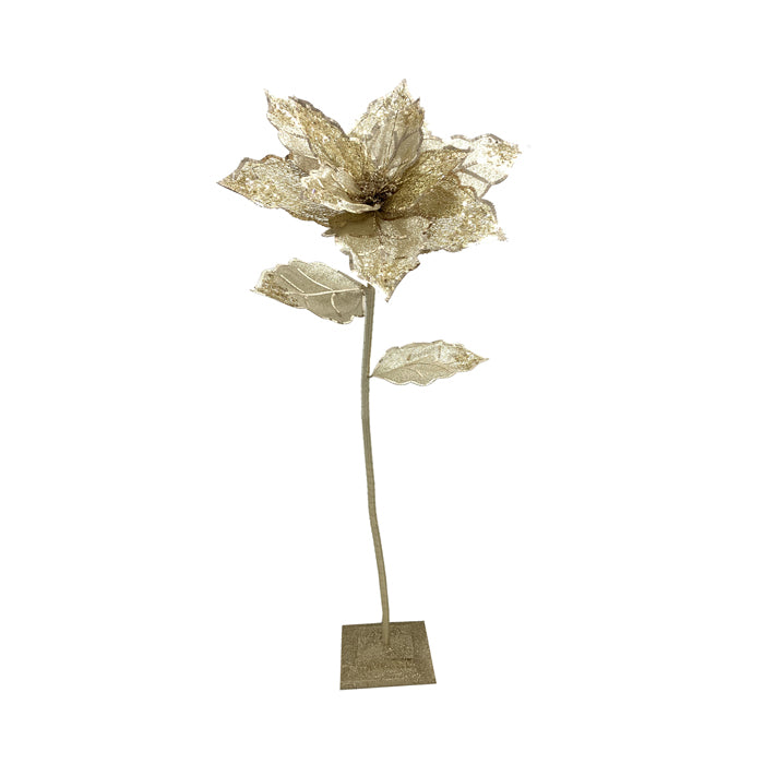 Gold Poinsettia Tree - 2 sizes