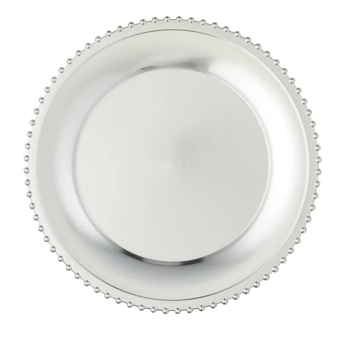 Beaded Charger Plate - 2 Colours