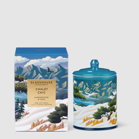 Glasshouse Ltd Ed 380gm Candle - Chalet Chic