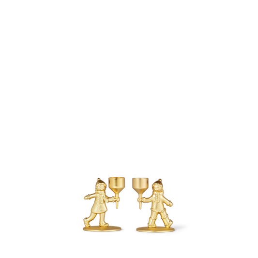 Glasshouse Metal Candlestick Set of 2 - Christmas 2025