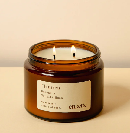Etikette "Fleurieu" Orange & Vanilla Candle