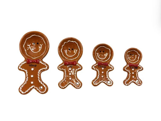 Set of 4 Gingerbread Measuring Spoons