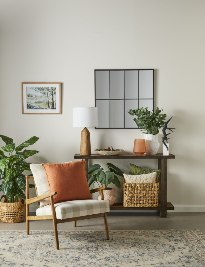 Grange Chair - White & Tan