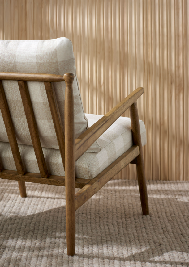 Grange Chair - White & Tan