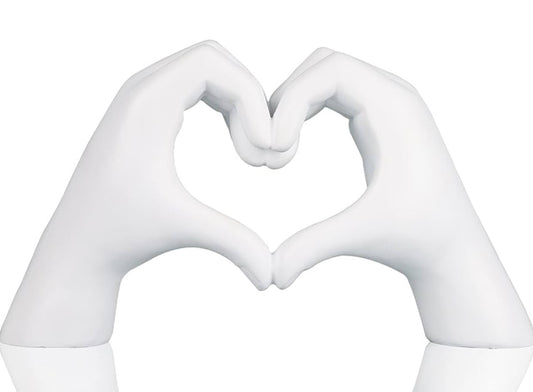 Heart Hands White
