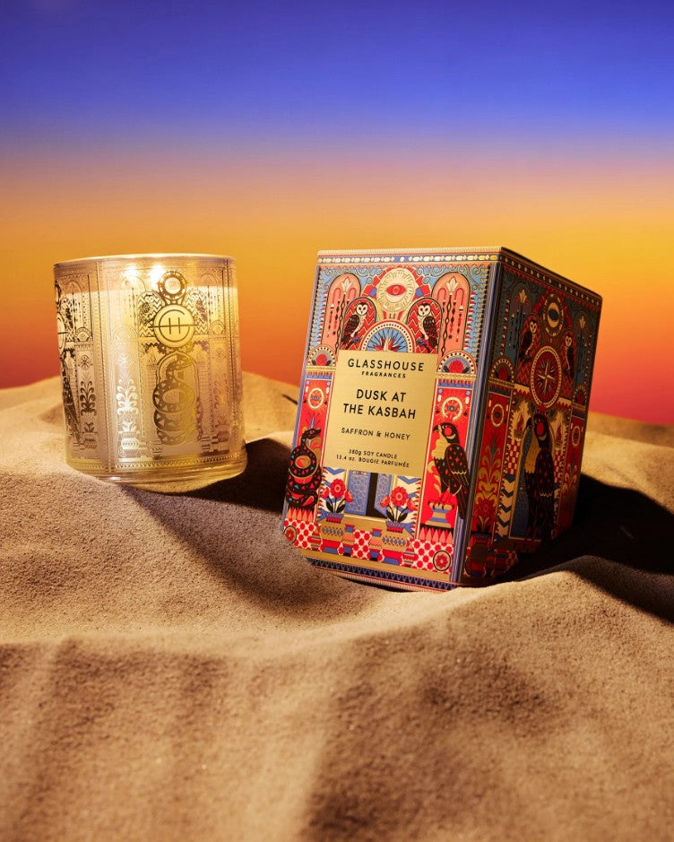 Glasshouse Dusk at the Kasbah Candle