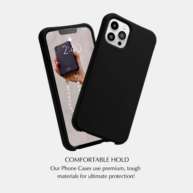 Le Cafe Noir Black Crossbody Phone Case - iPhone 7/8 Plus