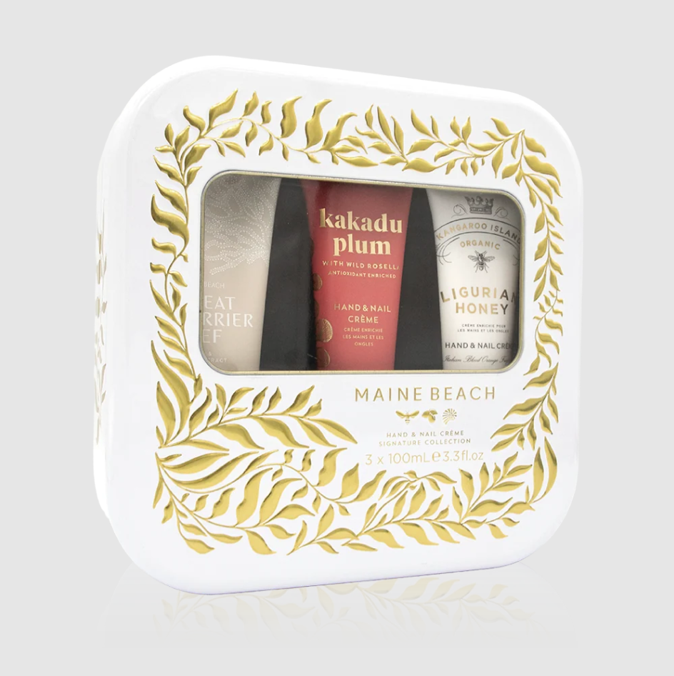 Maine Beach Hand & Nail Creme Trio Tin