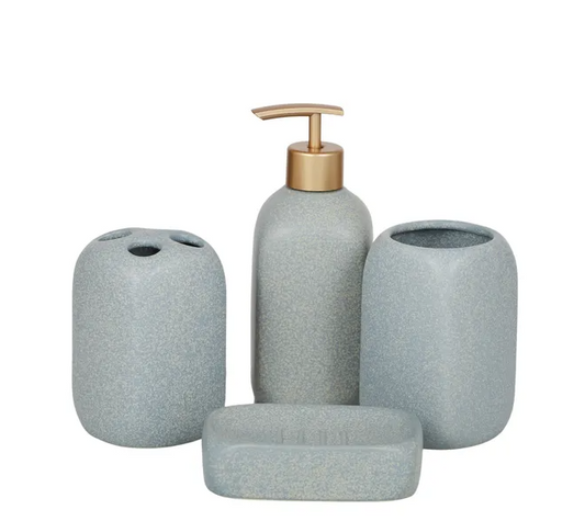 Morgan Set of 4 Ceramic Bathroom Accessories