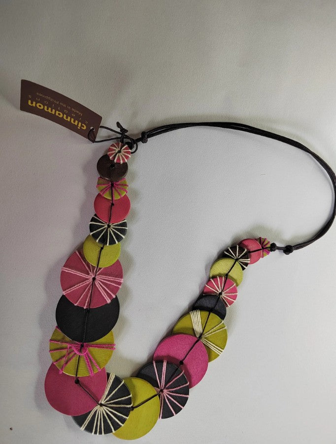 Multicolour Circle Bead Necklace