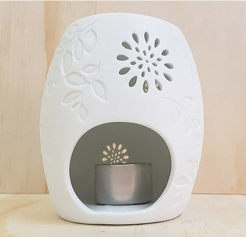 Oval Oil Burner - White