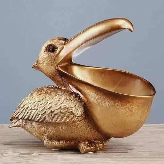 Percy Pelican Bowl - Gold