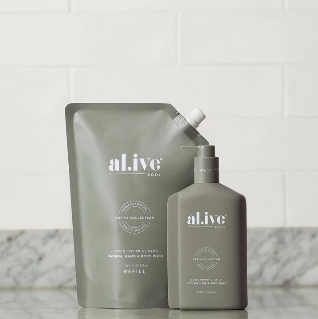al.ive Green Pepper & Lotus Wash Refill 1 litre