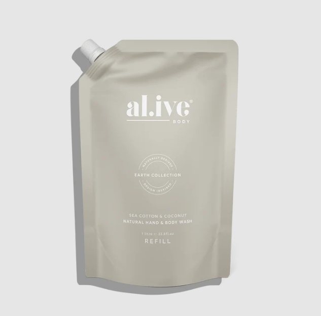 al.ive Sea Cotton & Coconut Wash Refill 1 litre