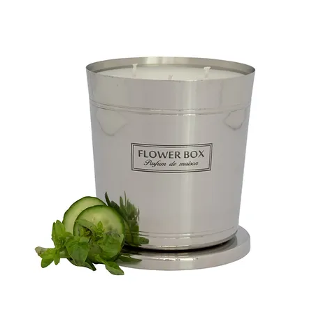 Flower Box "Fresh Lemongrass" Candle