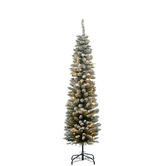 Snowy Christmas Tree with LED Tips - 2 sizes