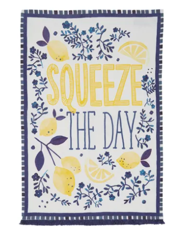 Squeeze the Day Cotton Teatowel