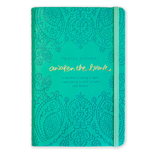 Intrinsic Travel Journal 'Awaken the Brave' Turquoise