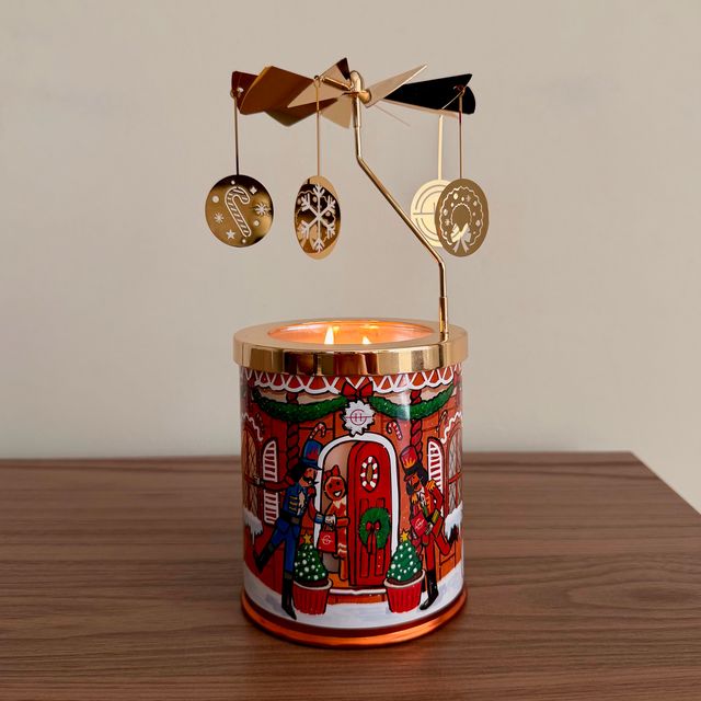 Glasshouse Fragrances - Kyoto In Bloom - Candle & Spinning Carousel