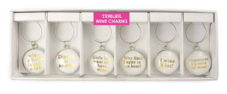 Wine Charms Set of 6 Wine Talk
