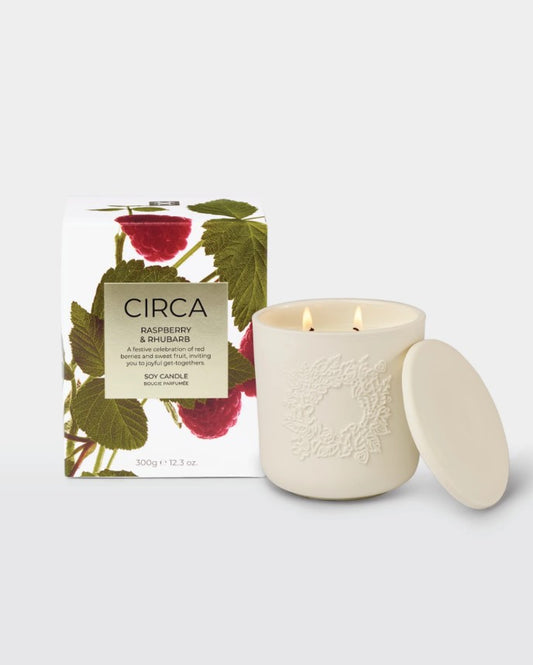 Circa 300gm Candle Christmas 2025 - Raspberry & Rhubarb
