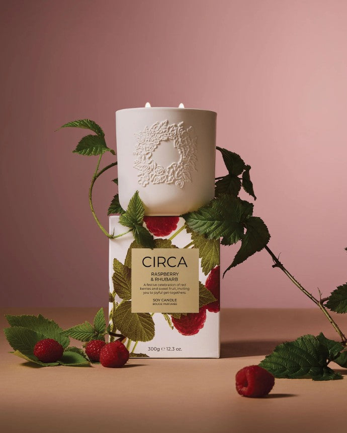 Circa 300gm Candle Christmas 2025 - Raspberry & Rhubarb