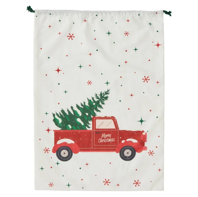 Red Truck Christmas Sack