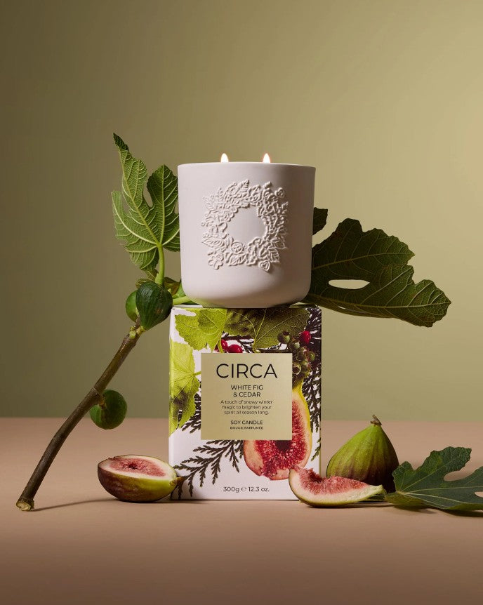 Circa 300gm Candle Christmas 2025 - White Fig & Cedar