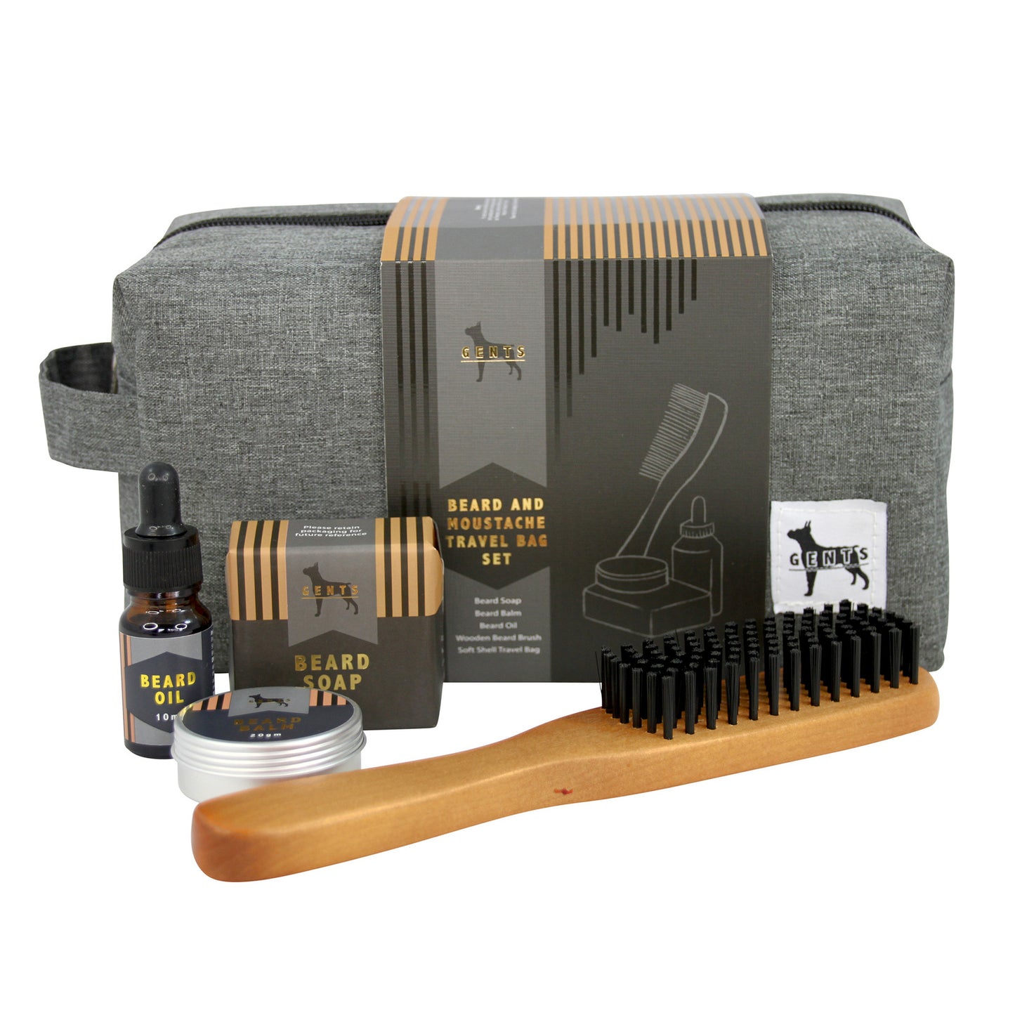 Diesel & Dutch - Gents Beard & Moustache Travel Bag Set