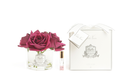 Cote Noire - Perfumed Natural Touch 5 Roses - Clear - Carmine Red